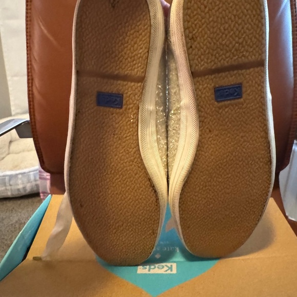 Kate Spade X Keds White Glitterer Sneakers - Picture 4 of 6